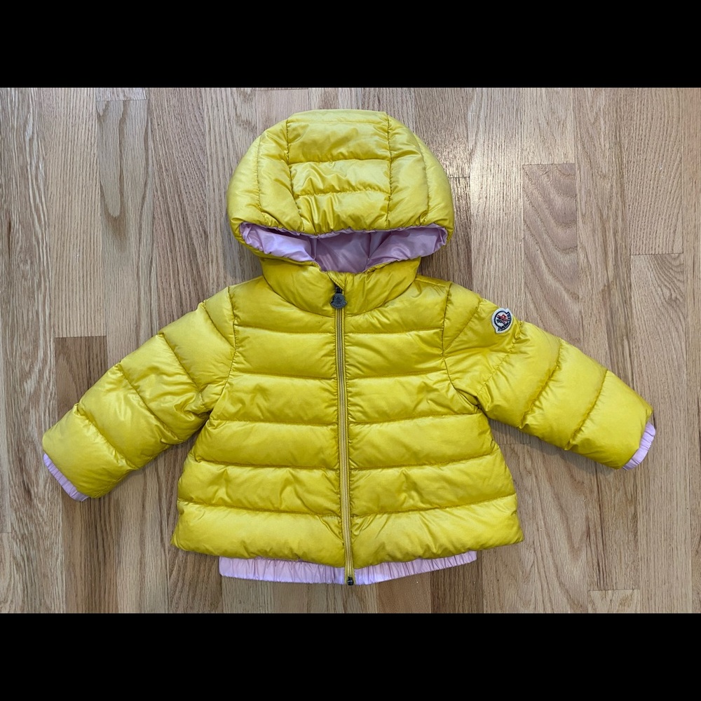 Moncler Yellow Puffer Jacket for Kids